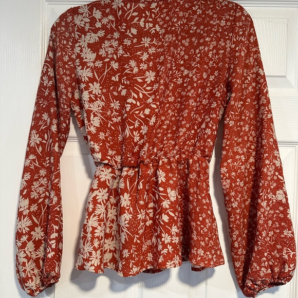 Vanilla Bay Rust Blouse - Picture 2 of 3